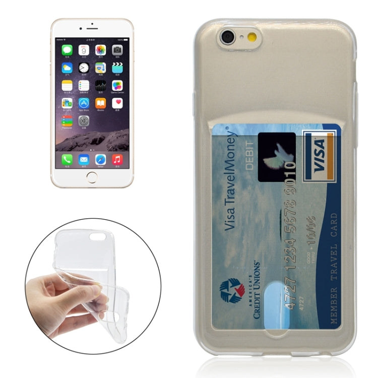 Ultrathin TPU Protective Case with Card Slot for iPhone 6 Plus & 6S Plus