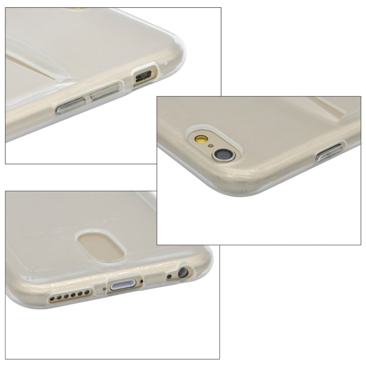 Ultrathin TPU Protective Case with Card Slot for iPhone 6 Plus & 6S Plus