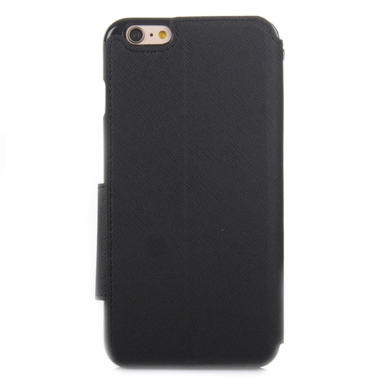 For iPhone 6 Plus & 6s Plus Roar Cross Texture Flip Leather Case with Holder & Card Slot & Caller ID Window