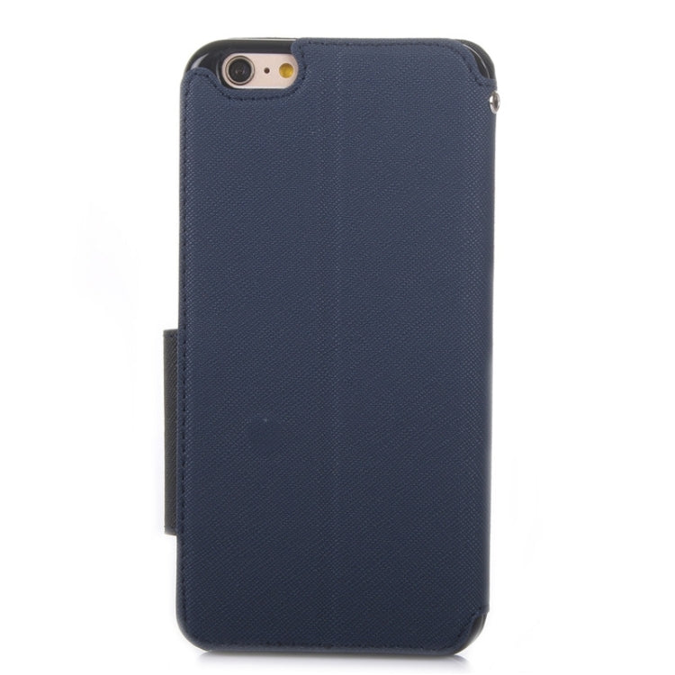 For iPhone 6 Plus & 6s Plus Roar Cross Texture Flip Leather Case with Holder & Card Slot & Caller ID Window