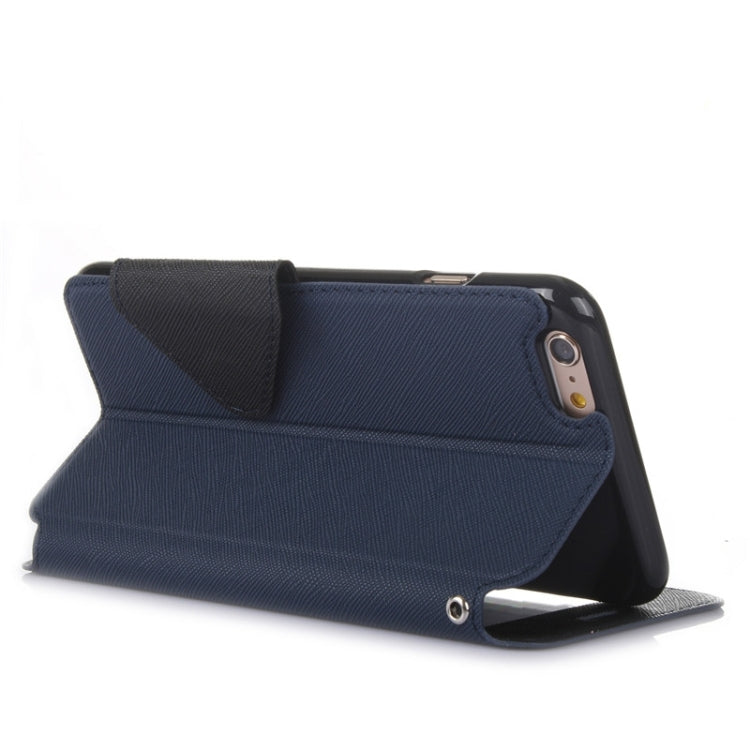 For iPhone 6 Plus & 6s Plus Roar Cross Texture Flip Leather Case with Holder & Card Slot & Caller ID Window