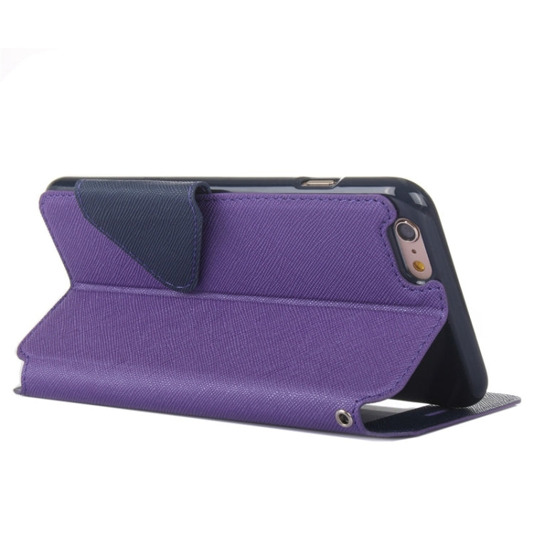 For iPhone 6 Plus & 6s Plus Roar Cross Texture Flip Leather Case with Holder & Card Slot & Caller ID Window