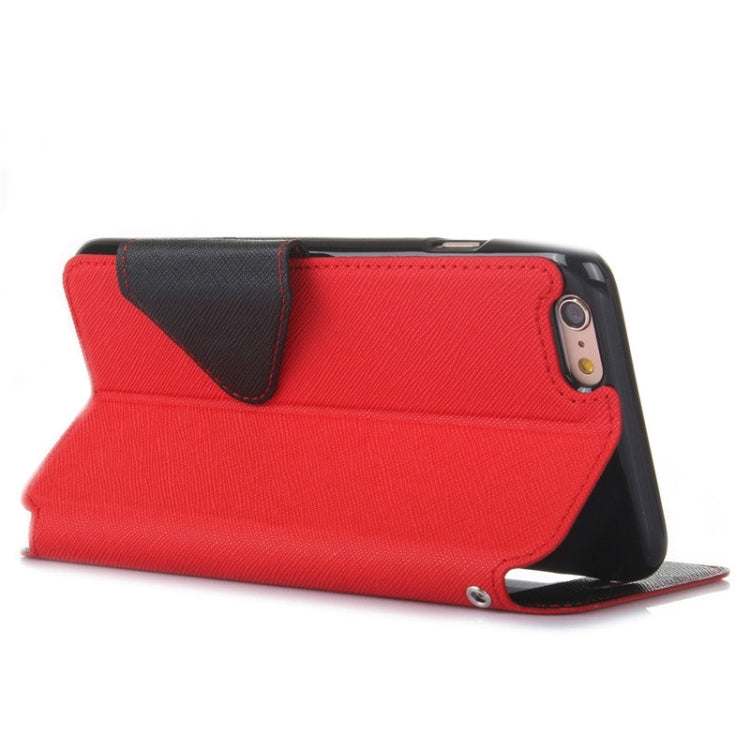 For iPhone 6 Plus & 6s Plus Roar Cross Texture Flip Leather Case with Holder & Card Slot & Caller ID Window