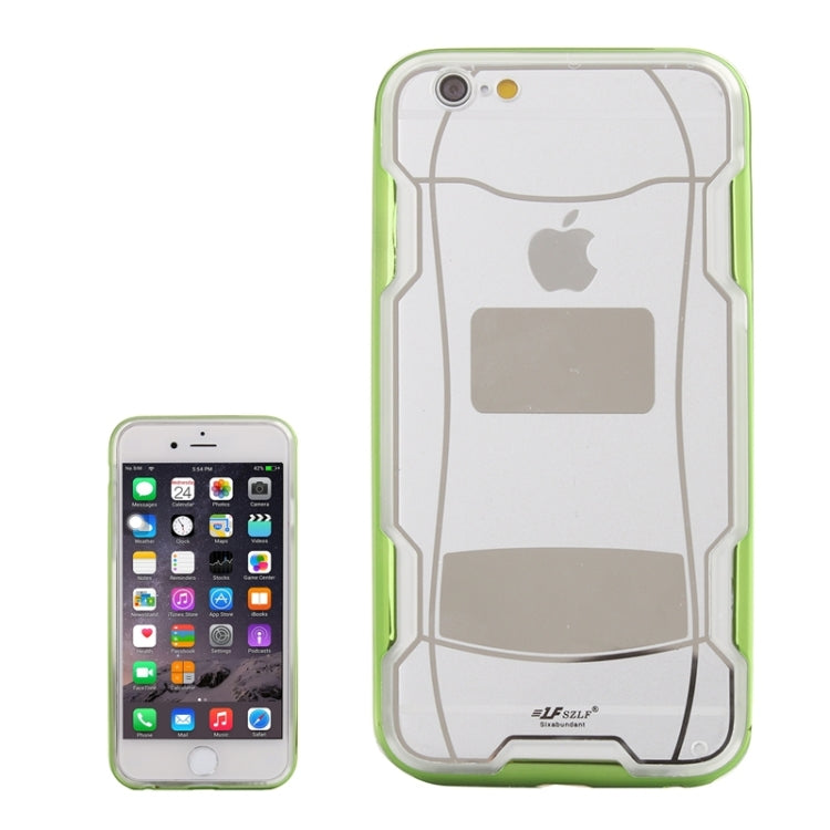 Sports Car Pattern Plating & Acrylic Combination Case for iPhone 6 Plus & 6S Plus