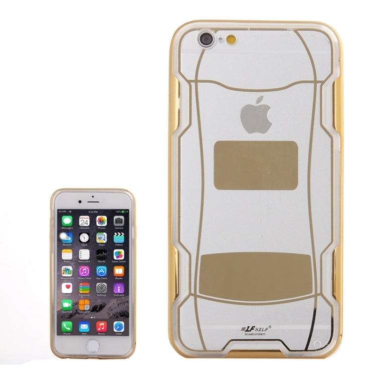 Sports Car Pattern Plating & Acrylic Combination Case for iPhone 6 Plus & 6S Plus