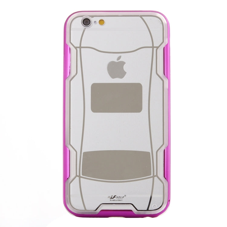 Sports Car Pattern Plating & Acrylic Combination Case for iPhone 6 Plus & 6S Plus
