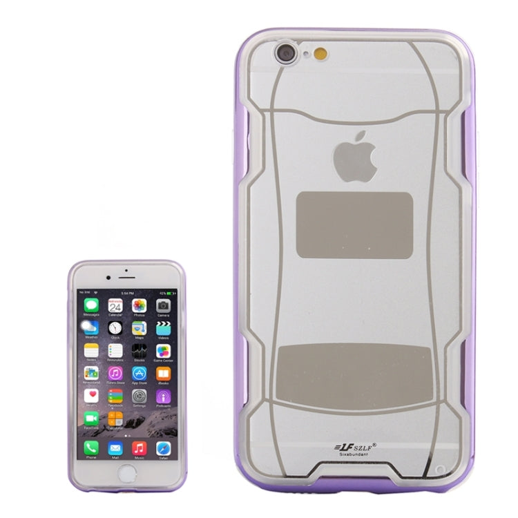 Sports Car Pattern Plating & Acrylic Combination Case for iPhone 6 Plus & 6S Plus