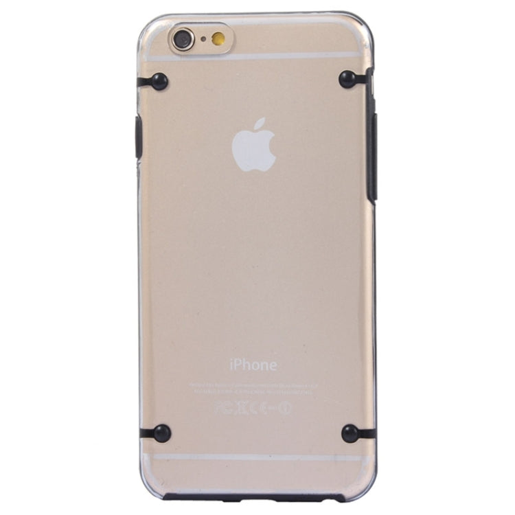 Luminous Frame Transparent Back Shell Plastic Case for iPhone 6 Plus & 6S Plus