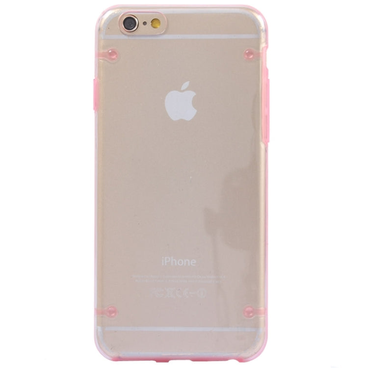 Luminous Frame Transparent Back Shell Plastic Case for iPhone 6 Plus & 6S Plus