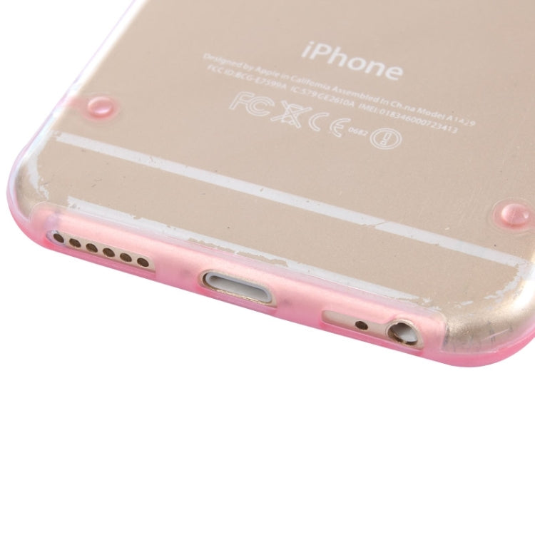 Luminous Frame Transparent Back Shell Plastic Case for iPhone 6 Plus & 6S Plus