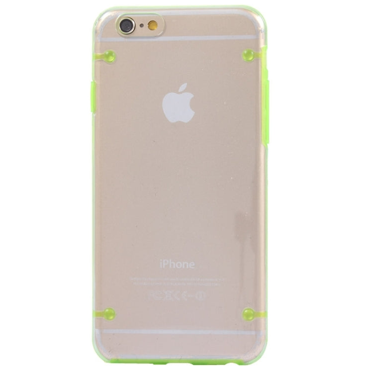Luminous Frame Transparent Back Shell Plastic Case for iPhone 6 Plus & 6S Plus