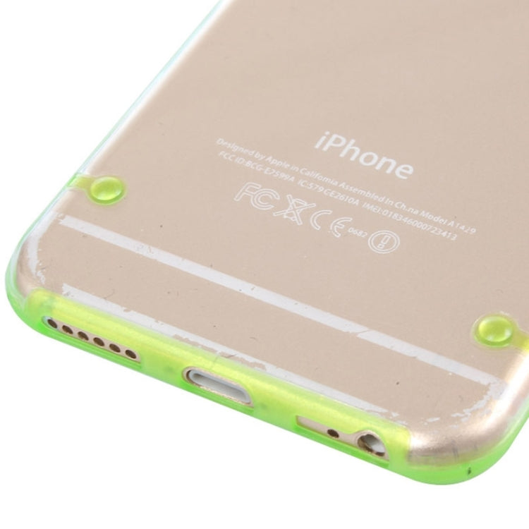 Luminous Frame Transparent Back Shell Plastic Case for iPhone 6 Plus & 6S Plus