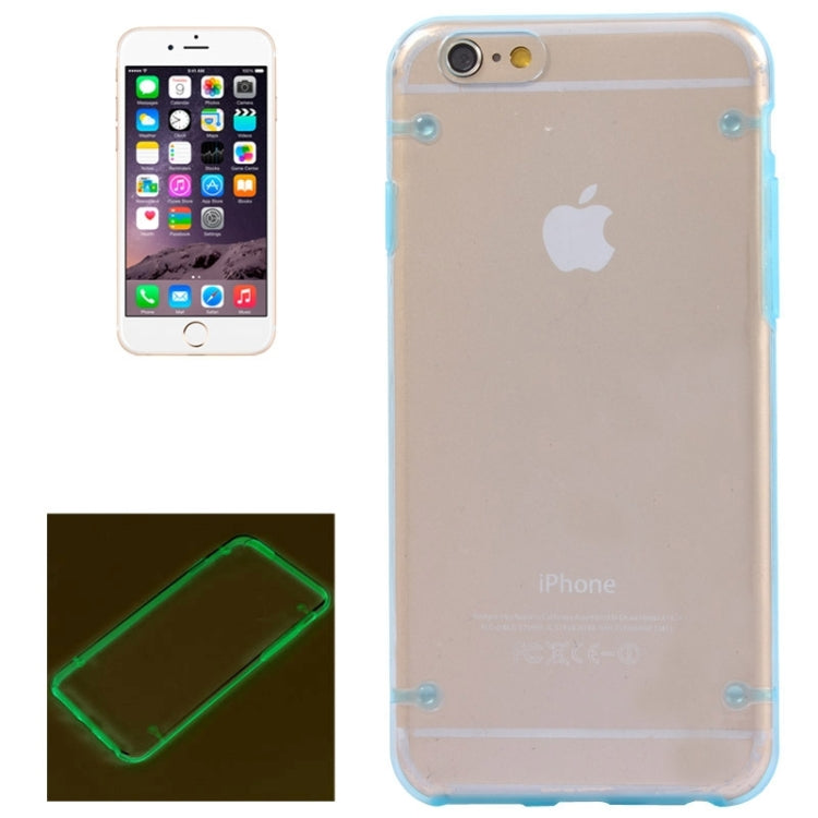 Luminous Frame Transparent Back Shell Plastic Case for iPhone 6 Plus & 6S Plus