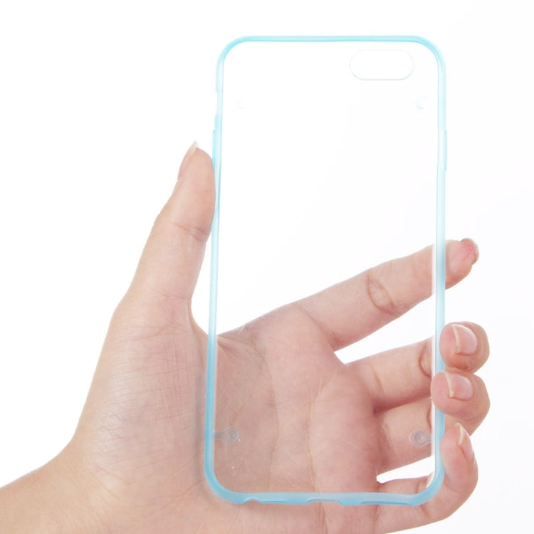Luminous Frame Transparent Back Shell Plastic Case for iPhone 6 Plus & 6S Plus