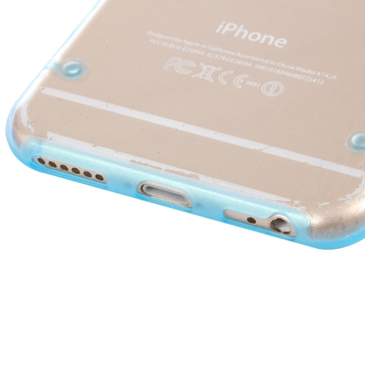 Luminous Frame Transparent Back Shell Plastic Case for iPhone 6 Plus & 6S Plus