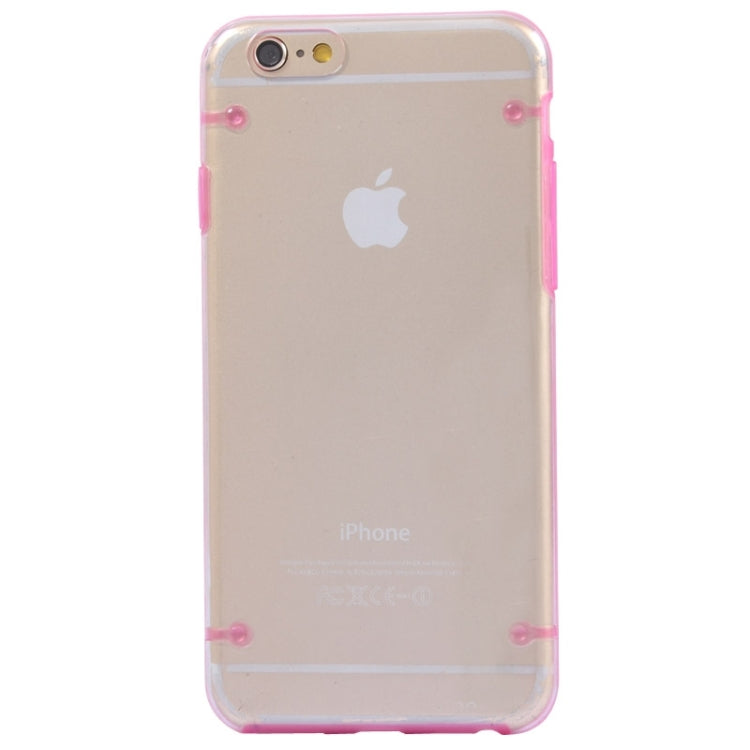 Luminous Frame Transparent Back Shell Plastic Case for iPhone 6 Plus & 6S Plus