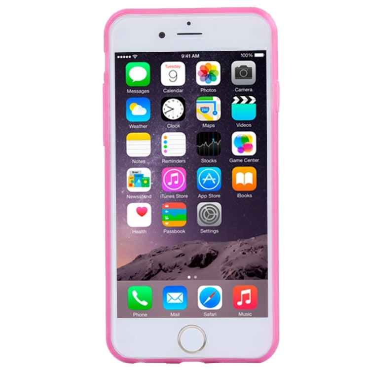Luminous Frame Transparent Back Shell Plastic Case for iPhone 6 Plus & 6S Plus
