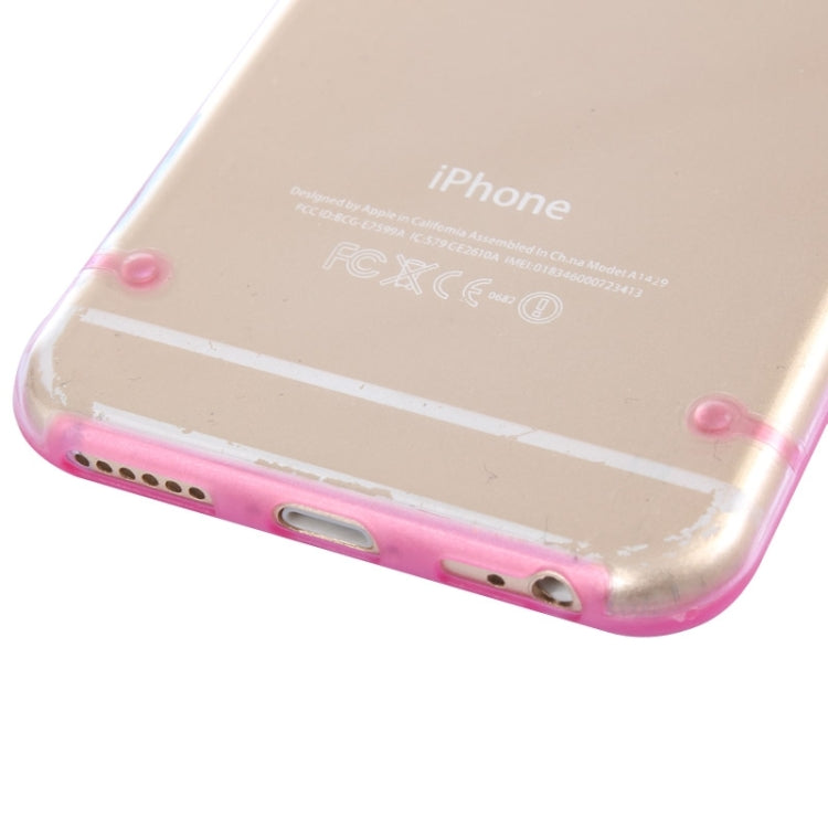 Luminous Frame Transparent Back Shell Plastic Case for iPhone 6 Plus & 6S Plus