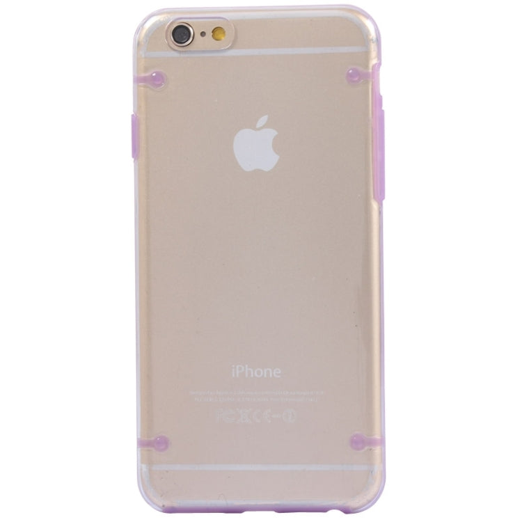 Luminous Frame Transparent Back Shell Plastic Case for iPhone 6 Plus & 6S Plus