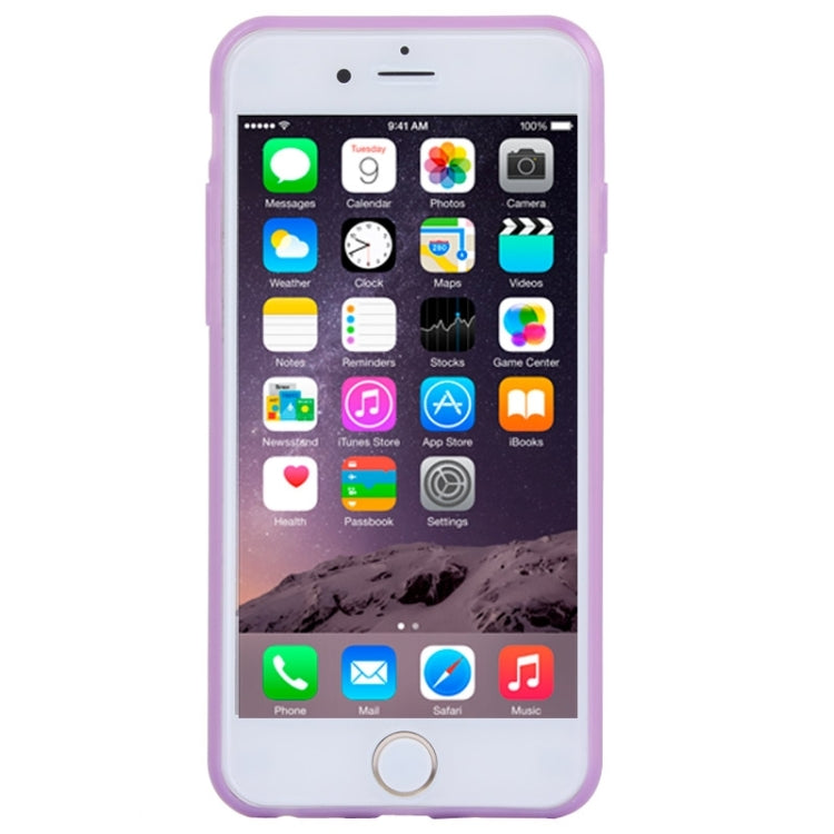 Luminous Frame Transparent Back Shell Plastic Case for iPhone 6 Plus & 6S Plus