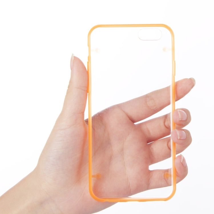 Luminous Frame Transparent Back Shell Plastic Case for iPhone 6 Plus & 6S Plus