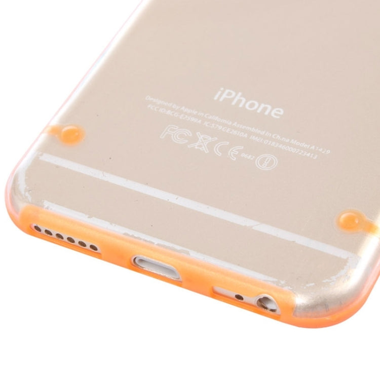 Luminous Frame Transparent Back Shell Plastic Case for iPhone 6 Plus & 6S Plus