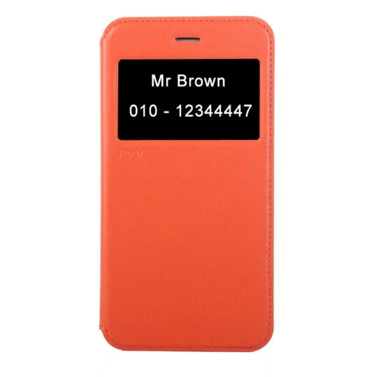 Roar Crazy Horse Texture Leather Case with Holder & Card Slot & Caller ID Display for iPhone 6 Plus