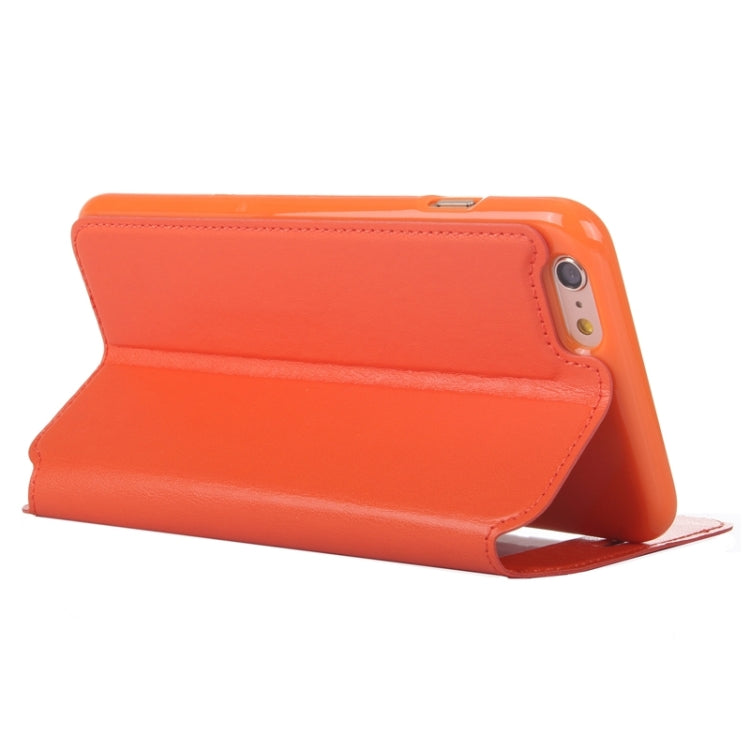 Roar Crazy Horse Texture Leather Case with Holder & Card Slot & Caller ID Display for iPhone 6 Plus
