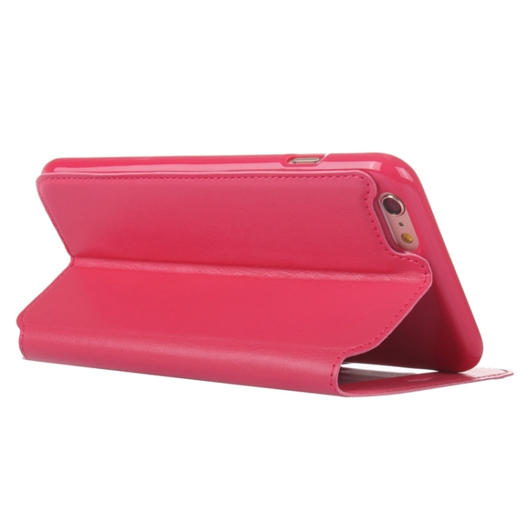 Roar Crazy Horse Texture Leather Case with Holder & Card Slot & Caller ID Display for iPhone 6 Plus