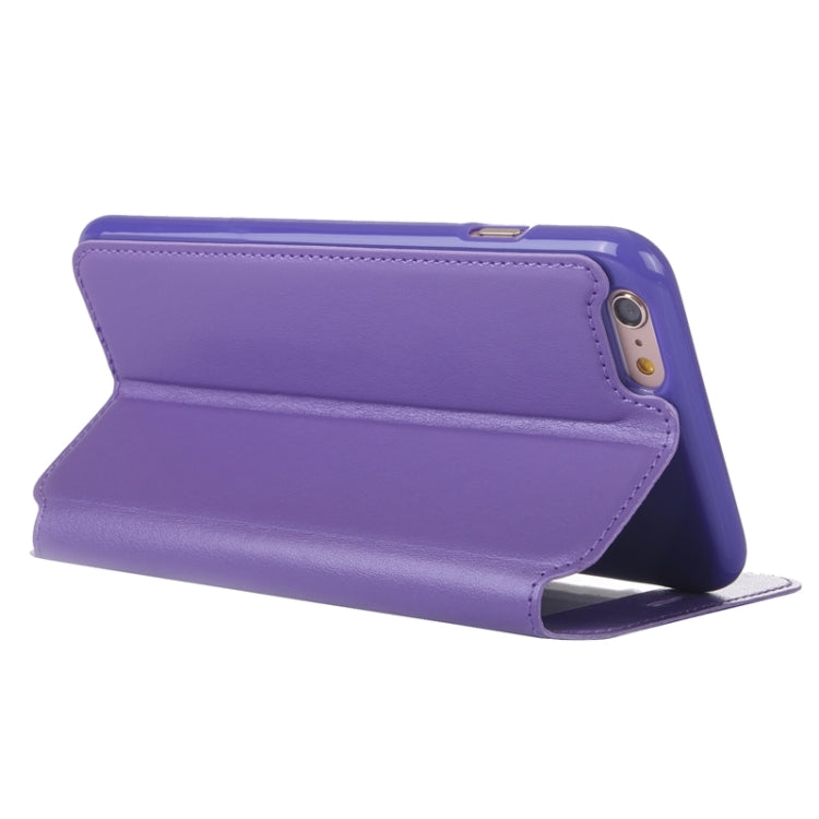 Roar Crazy Horse Texture Leather Case with Holder & Card Slot & Caller ID Display for iPhone 6 Plus