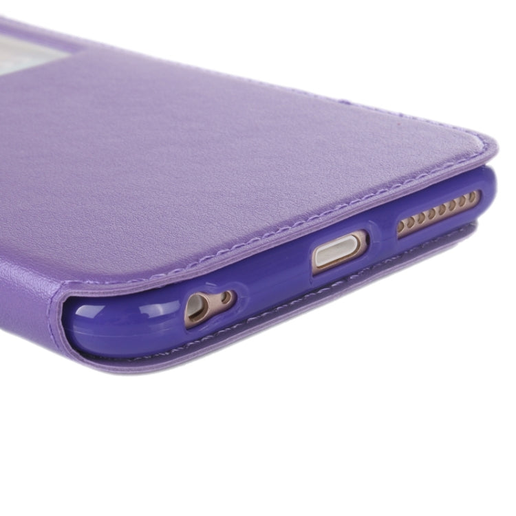 Roar Crazy Horse Texture Leather Case with Holder & Card Slot & Caller ID Display for iPhone 6 Plus