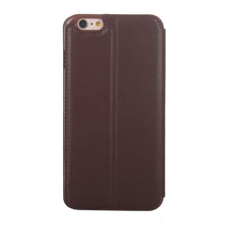 Roar Crazy Horse Texture Leather Case with Holder & Card Slot & Caller ID Display for iPhone 6 Plus