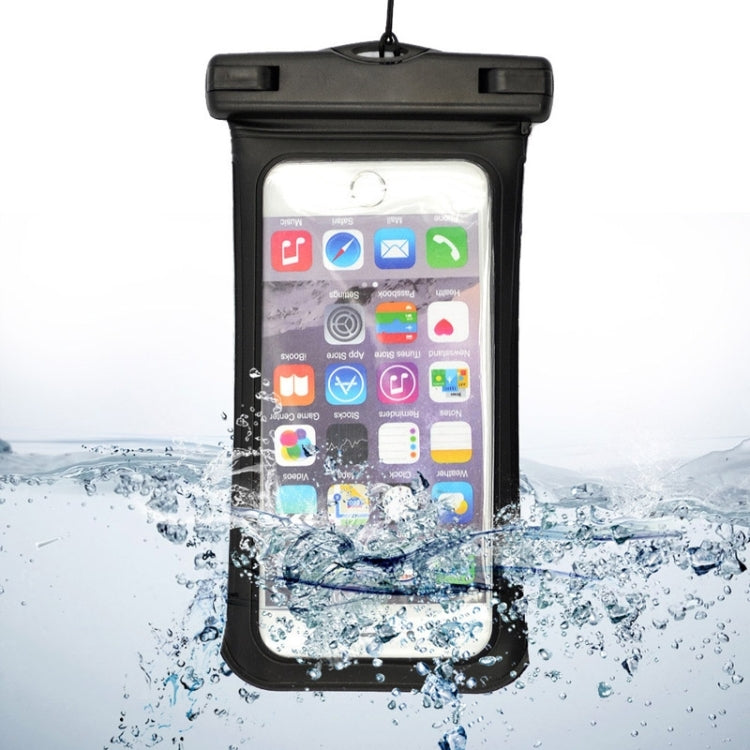 For iPhone 6 Plus & 6s Plus Universal IPX8 Certified to 10m Waterproof Carrying Case with Touch Responsive Front & Arm Band(Black)