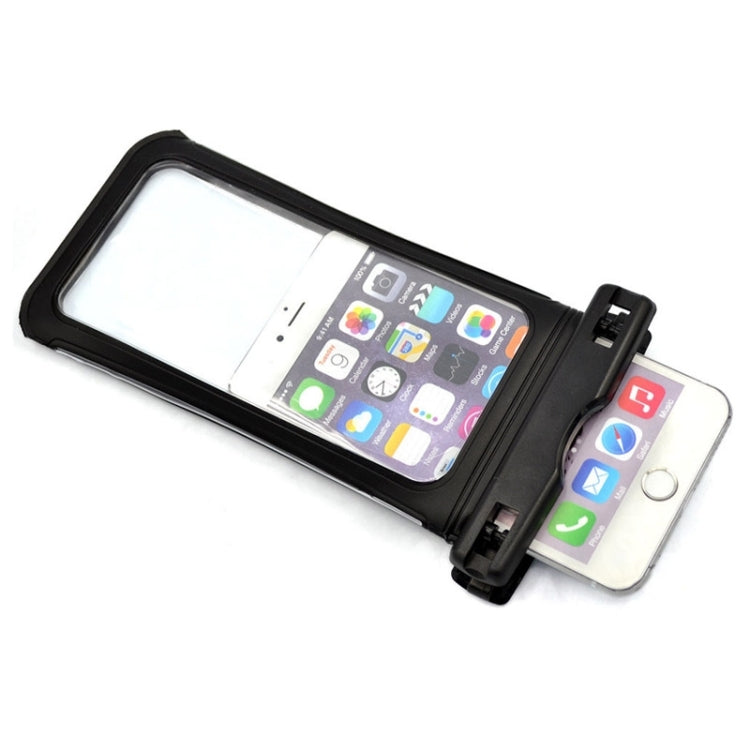 For iPhone 6 Plus & 6s Plus Universal IPX8 Certified to 10m Waterproof Carrying Case with Touch Responsive Front & Arm Band(Black)