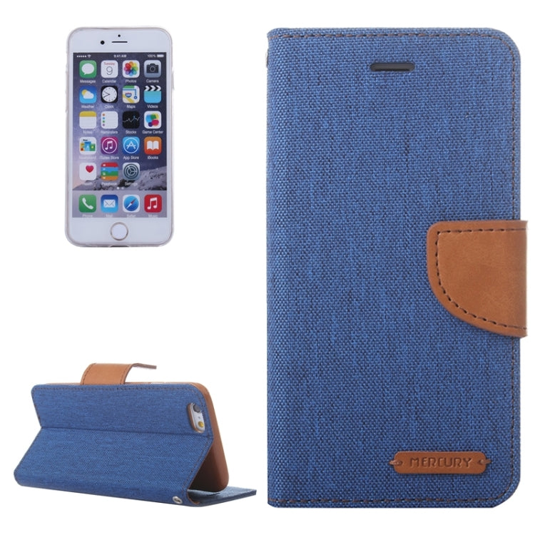 Denim Texture Horizontal Flip Leather Case with Holder & Card Slots & Wallet for iPhone 6 Plus & 6S Plus