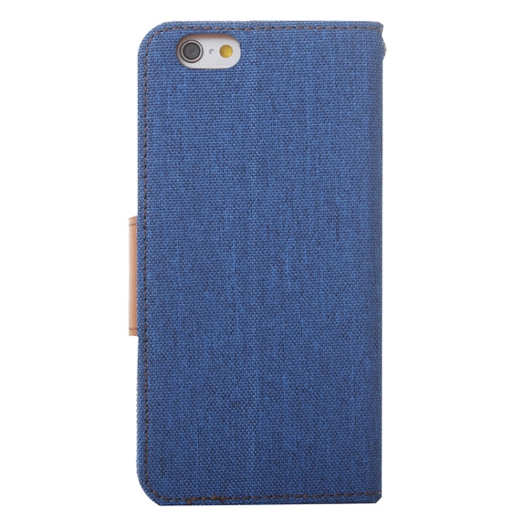 Denim Texture Horizontal Flip Leather Case with Holder & Card Slots & Wallet for iPhone 6 Plus & 6S Plus