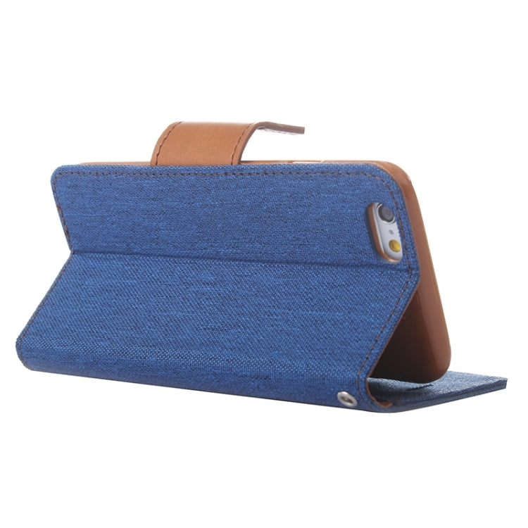 Denim Texture Horizontal Flip Leather Case with Holder & Card Slots & Wallet for iPhone 6 Plus & 6S Plus