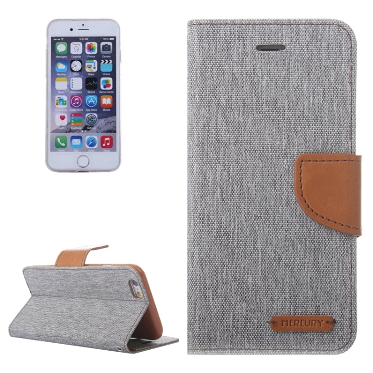 Denim Texture Horizontal Flip Leather Case with Holder & Card Slots & Wallet for iPhone 6 Plus & 6S Plus