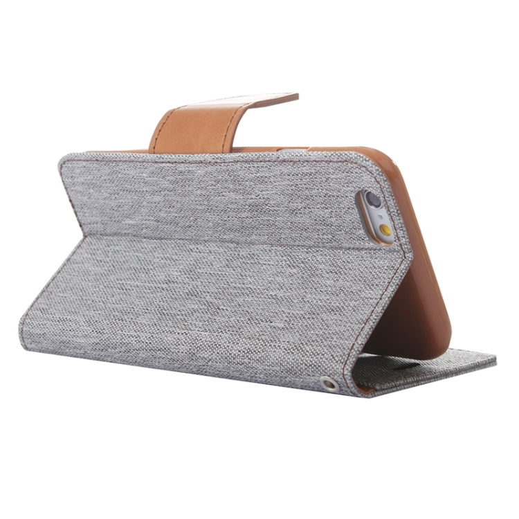 Denim Texture Horizontal Flip Leather Case with Holder & Card Slots & Wallet for iPhone 6 Plus & 6S Plus