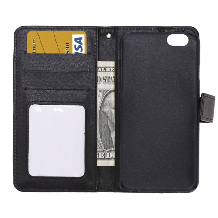 Grid Texture Horizontal Leather Case with Holder & Card Slots & Wallet & Lanyard for iPhone 6 Plus & 6S Plus