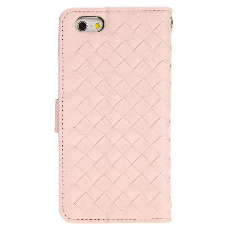 Grid Texture Horizontal Leather Case with Holder & Card Slots & Wallet & Lanyard for iPhone 6 Plus & 6S Plus