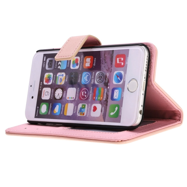 Grid Texture Horizontal Leather Case with Holder & Card Slots & Wallet & Lanyard for iPhone 6 Plus & 6S Plus