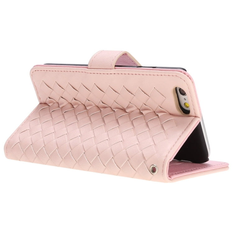 Grid Texture Horizontal Leather Case with Holder & Card Slots & Wallet & Lanyard for iPhone 6 Plus & 6S Plus