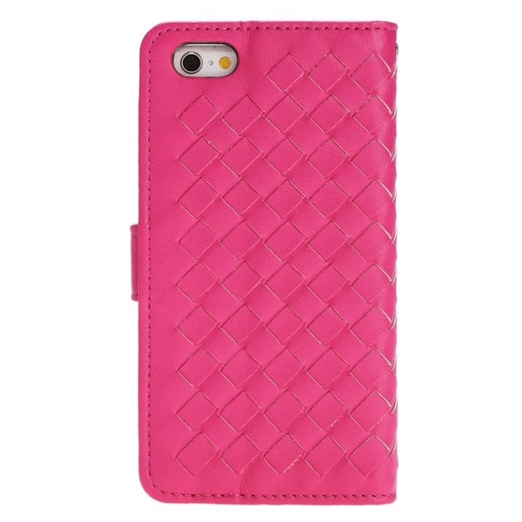 Grid Texture Horizontal Leather Case with Holder & Card Slots & Wallet & Lanyard for iPhone 6 Plus & 6S Plus
