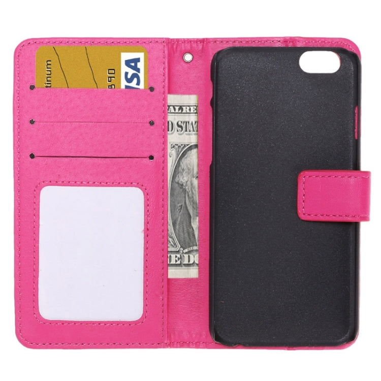 Grid Texture Horizontal Leather Case with Holder & Card Slots & Wallet & Lanyard for iPhone 6 Plus & 6S Plus