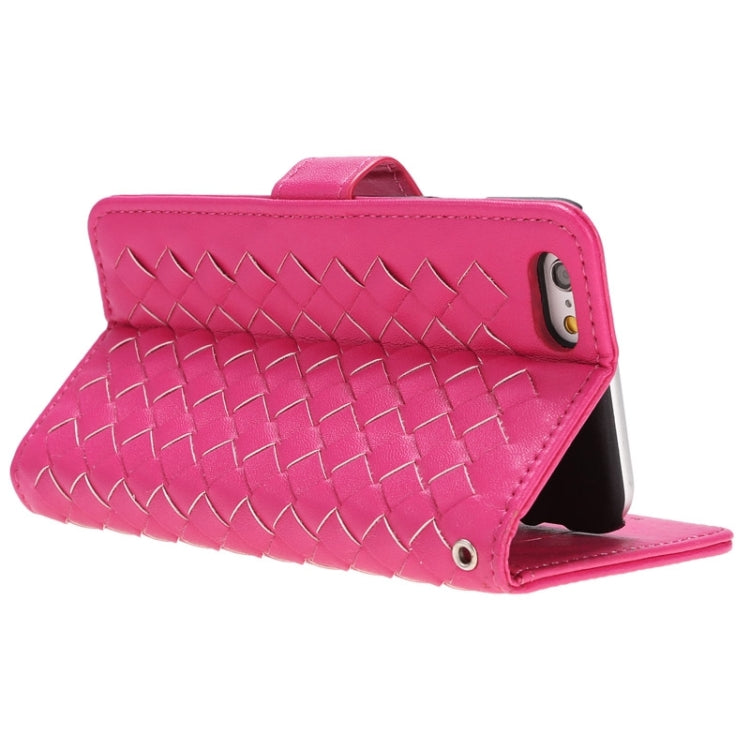 Grid Texture Horizontal Leather Case with Holder & Card Slots & Wallet & Lanyard for iPhone 6 Plus & 6S Plus
