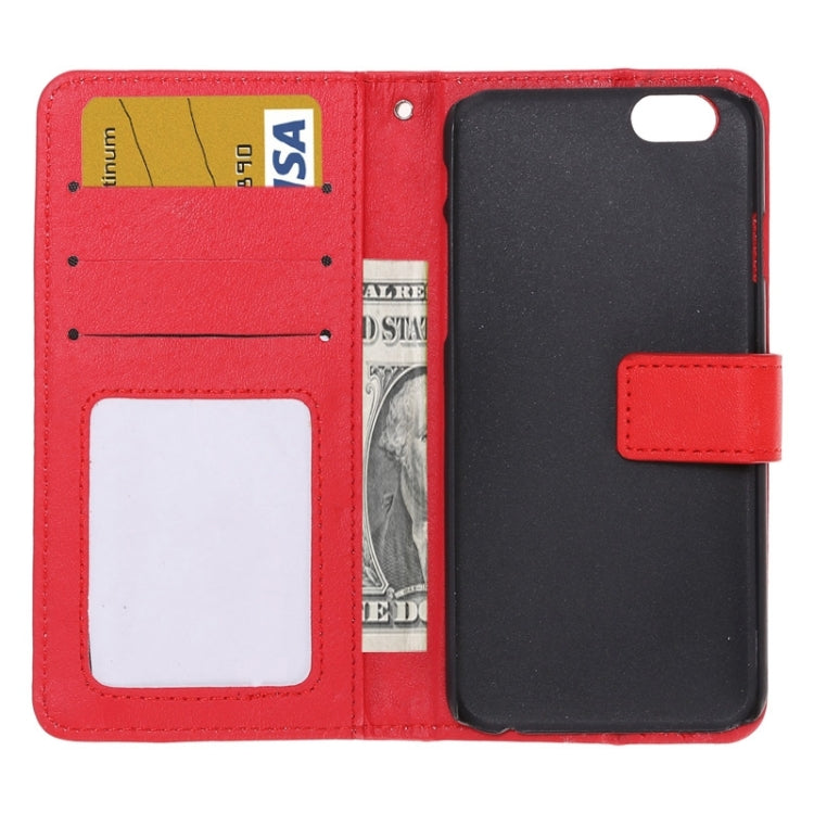 Grid Texture Horizontal Leather Case with Holder & Card Slots & Wallet & Lanyard for iPhone 6 Plus & 6S Plus