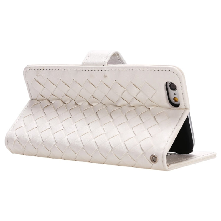 Grid Texture Horizontal Leather Case with Holder & Card Slots & Wallet & Lanyard for iPhone 6 Plus & 6S Plus