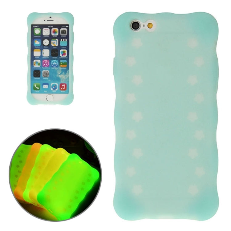 Flowers Pattern Luminous Silicone Case for iPhone 6 Plus
