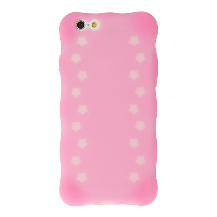 Flowers Pattern Luminous Silicone Case for iPhone 6 Plus